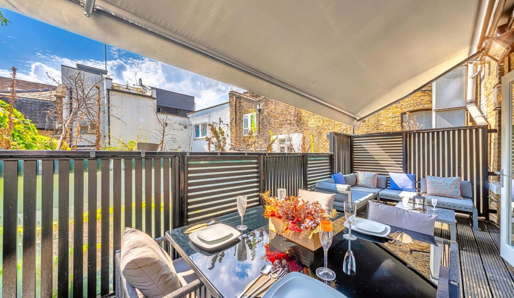 Designer Victorian Flat With Large Terrace Apartment ลอนดอน ภายนอก รูปภาพ