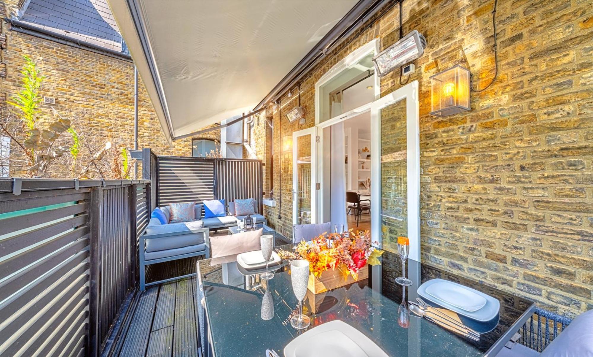 Designer Victorian Flat With Large Terrace Apartment ลอนดอน ภายนอก รูปภาพ